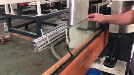 Automatic Glass Straight Line Edging Polishing Grinding Beveling Mitering Round Pencil Processing Edger Line Machine Machinery