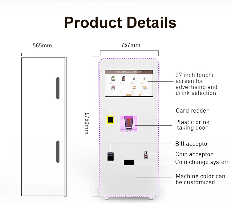 Standalone Protein Shake Machine Instant Coffee Vending Machine